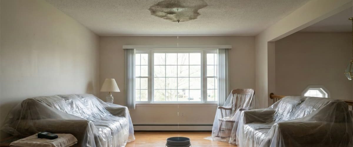 interior-ceiling-leak-living-room-water-damage-bucket